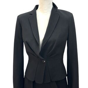 Les Copains Black Wool Skirt Suit, size 42